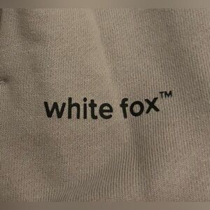 White Fox Taupe Sweatpants